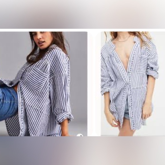 We The Free Tops - We The Free One Of The Boys Striped Tunic Shirt Size Small NWOT